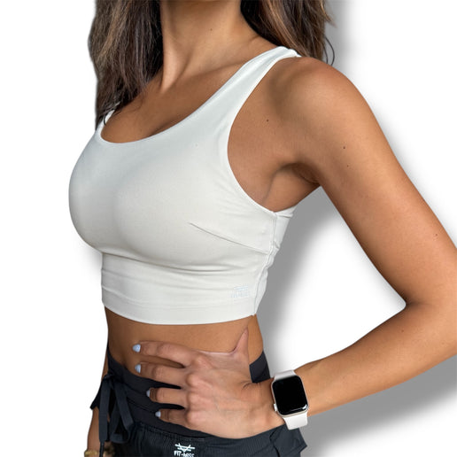 Crossed Over Back Sports Bra