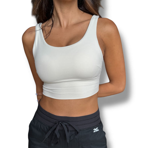 Crossed Over Back Sports Bra