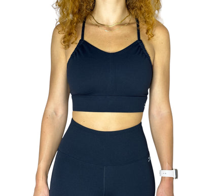 Pleat Edge Bra - Black