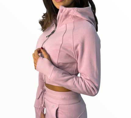 Fitted Fleece Set - Pink