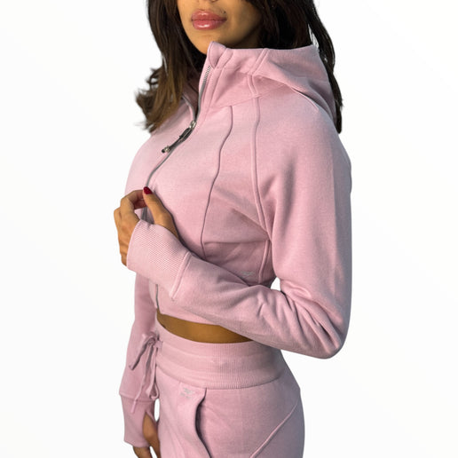 Fitted Fleece Set - Pink