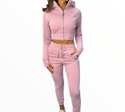 Fitted Fleece Set - Pink