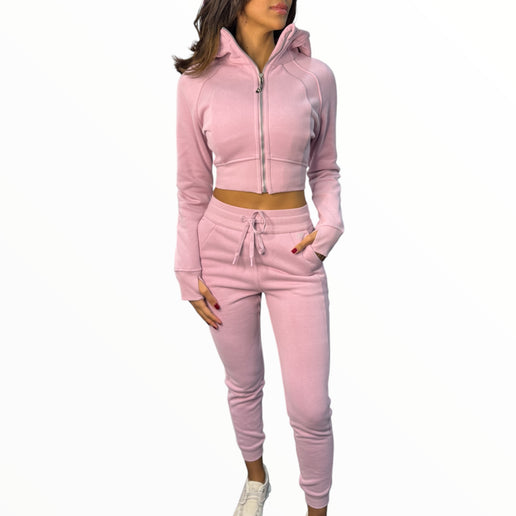 Fitted Fleece Set - Pink