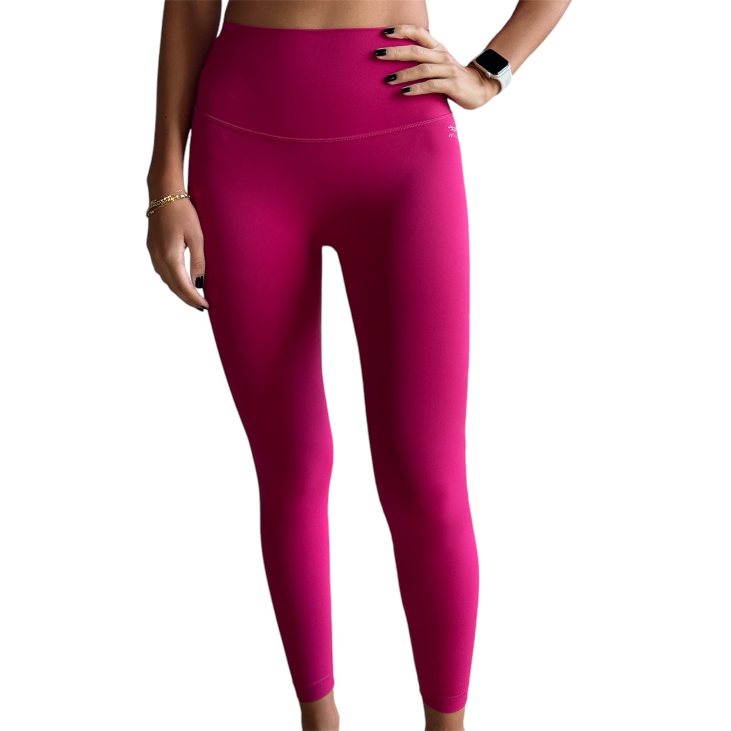 Seamless Front Basic Leggings - Wild Berry