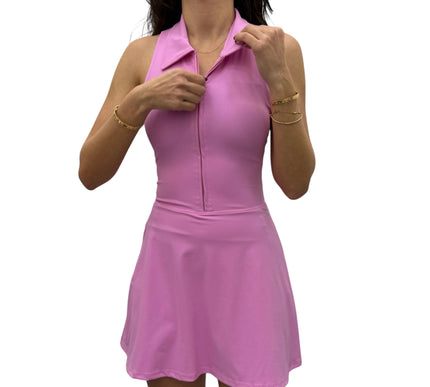 Padel Zip Dress - Pink