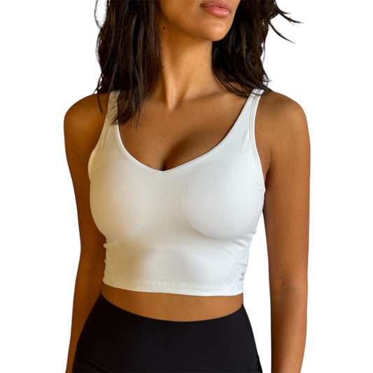 Essential Padded Top - White