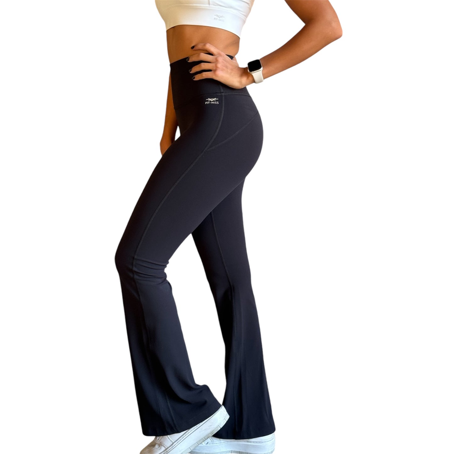 FlareFlow Active Leggings - Black