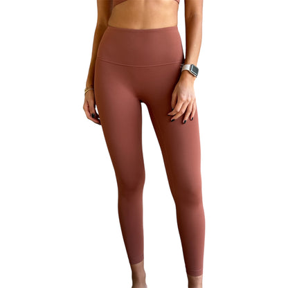 Seamless Front Basic Leggings - Ancient Copper