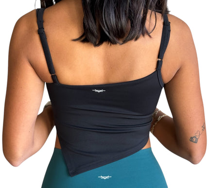 Side Split Top - Black