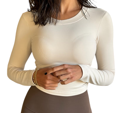 Open Back Crop Top - Ivory