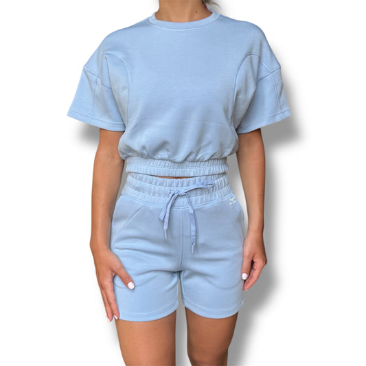 Short Lounge Set - Baby Blue