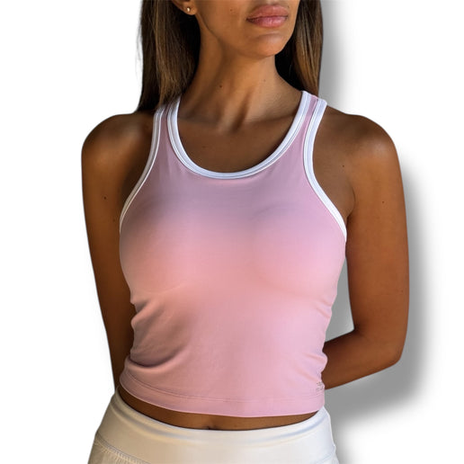 Edge Racerback Padded Top - Carnation Pink