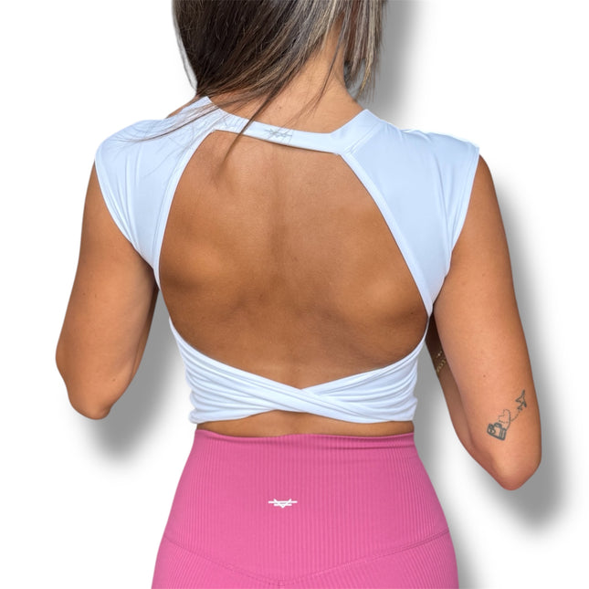 Open Back Crop Top