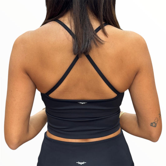 Sleek Support Padded Top - Black