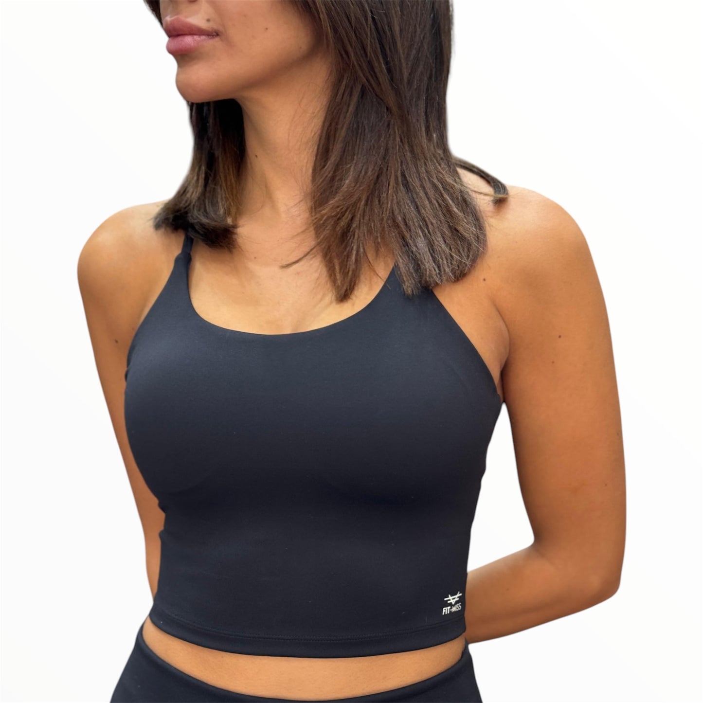 Sleek Support Padded Top - Black