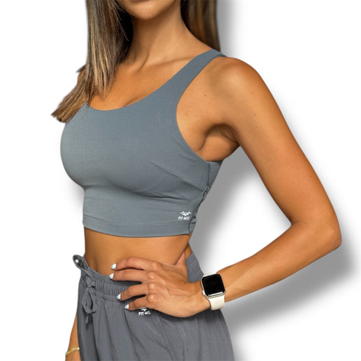 Crossed Over Back Sports Bra