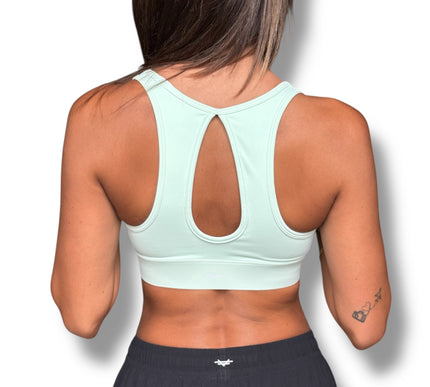 Keyhole Racerback Bra - Light Pistachio