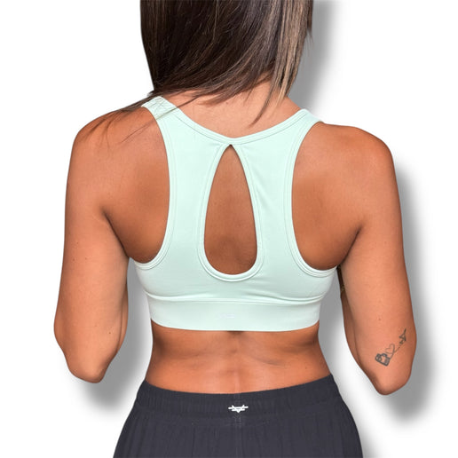 Keyhole Racerback Bra - Light Pistachio