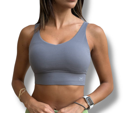 Classic V-Shaped Bra - Dark Grey