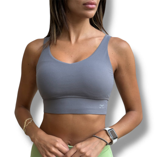 Classic V-Shaped Bra - Dark Grey
