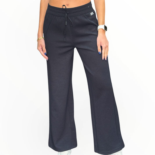 Wide Leg Sweatpants - Black