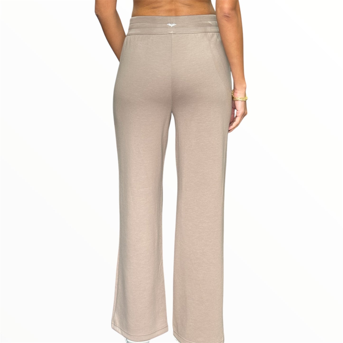 Wide Leg Sweatpants - Khaki