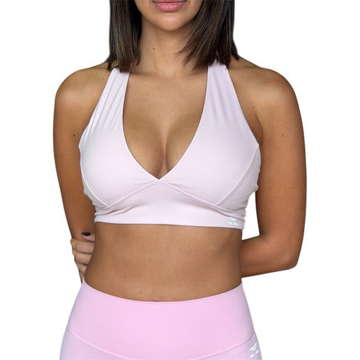 Open Back V-Neck Sports Bra