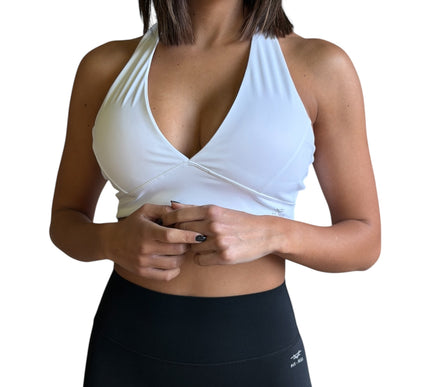 Open Back V-Neck Sports Bra