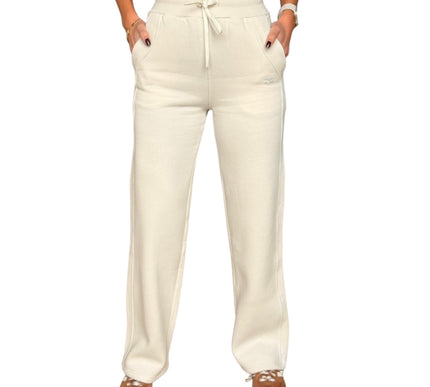 Fleece-Lined Wide Leg Joggers