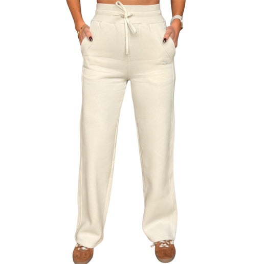 Fleece-Lined Wide Leg Joggers