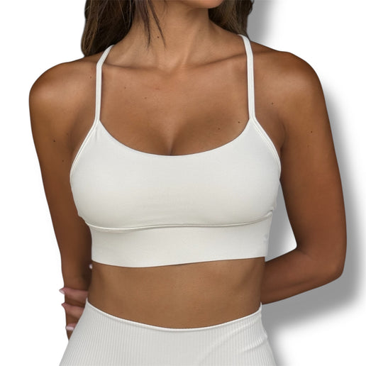 Slim Strap Bra - Ivory