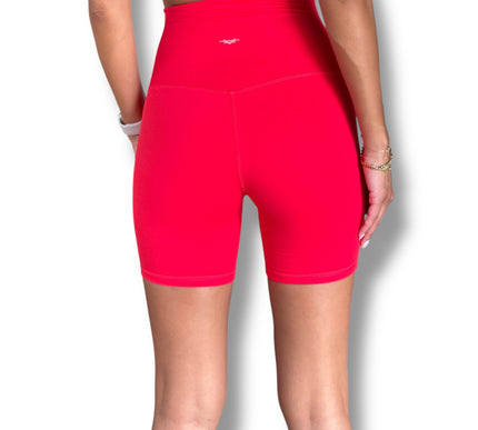 Slightly Thicker Biker Shorts - Red