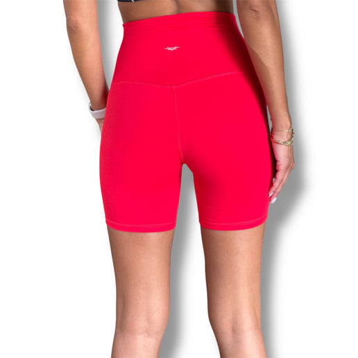 Slightly Thicker Biker Shorts - Red