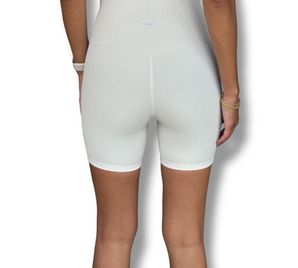 Soft Rib Biker Shorts - Ivory