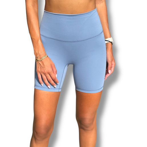 Biker Shorts - Stormy Blue