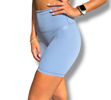 Biker Shorts - Stormy Blue