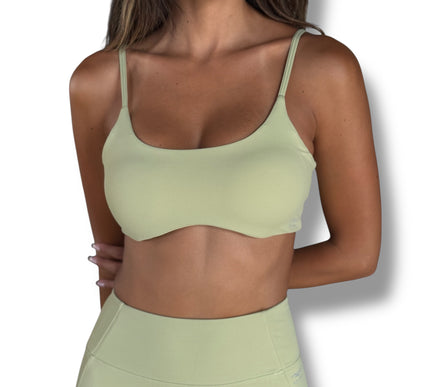 Curved Lite Bra - Avocado Green