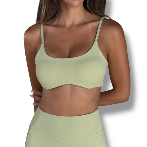 Curved Lite Bra - Avocado Green