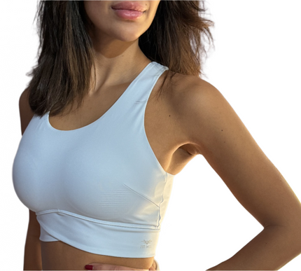 V-Active Crop Top - Baby Blue
