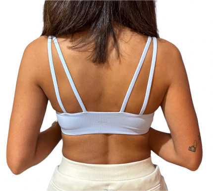 Ultra Light Ribbed Bra - Baby Blue