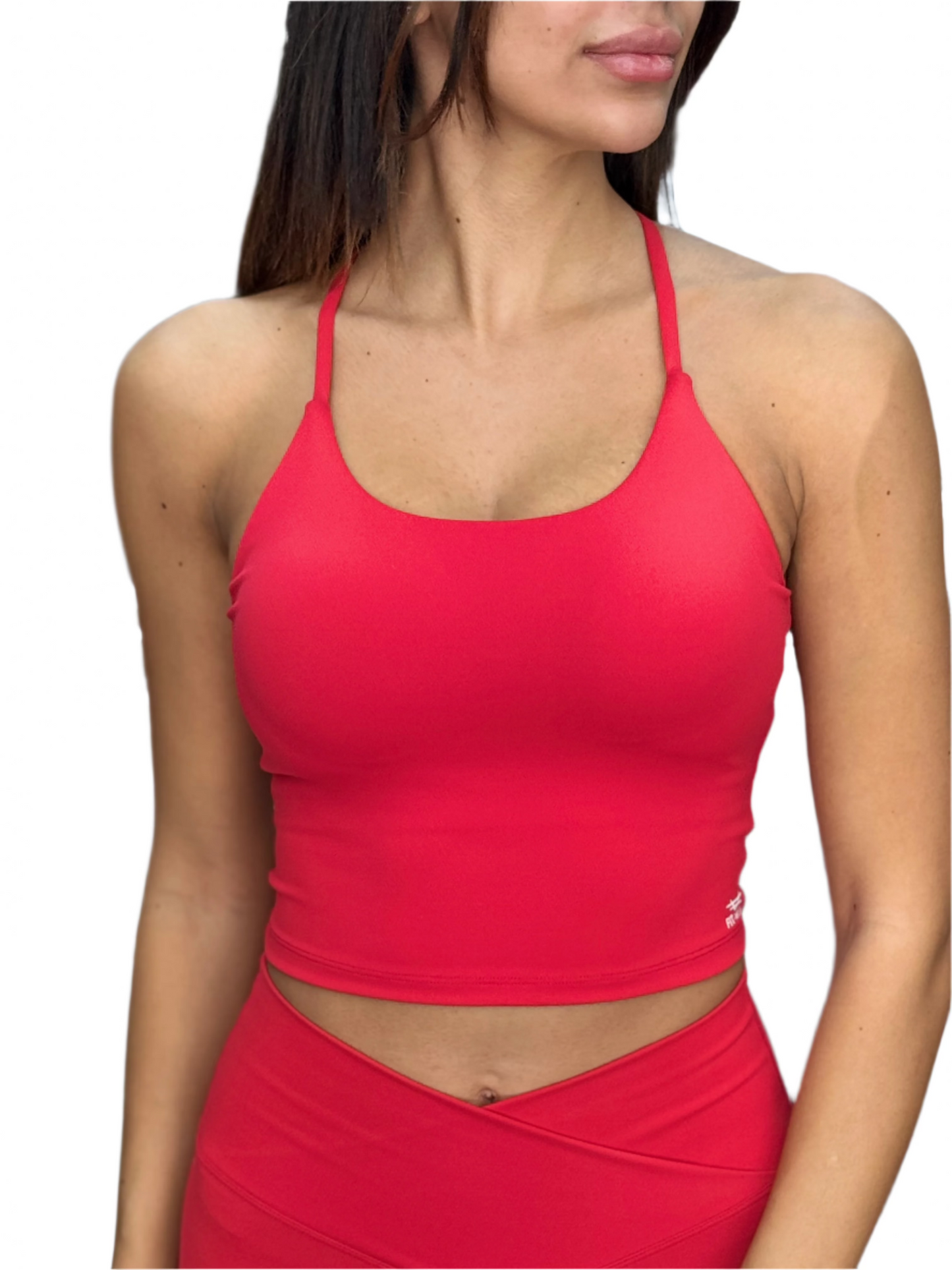 Sleek Support Padded Top - Candy Apple