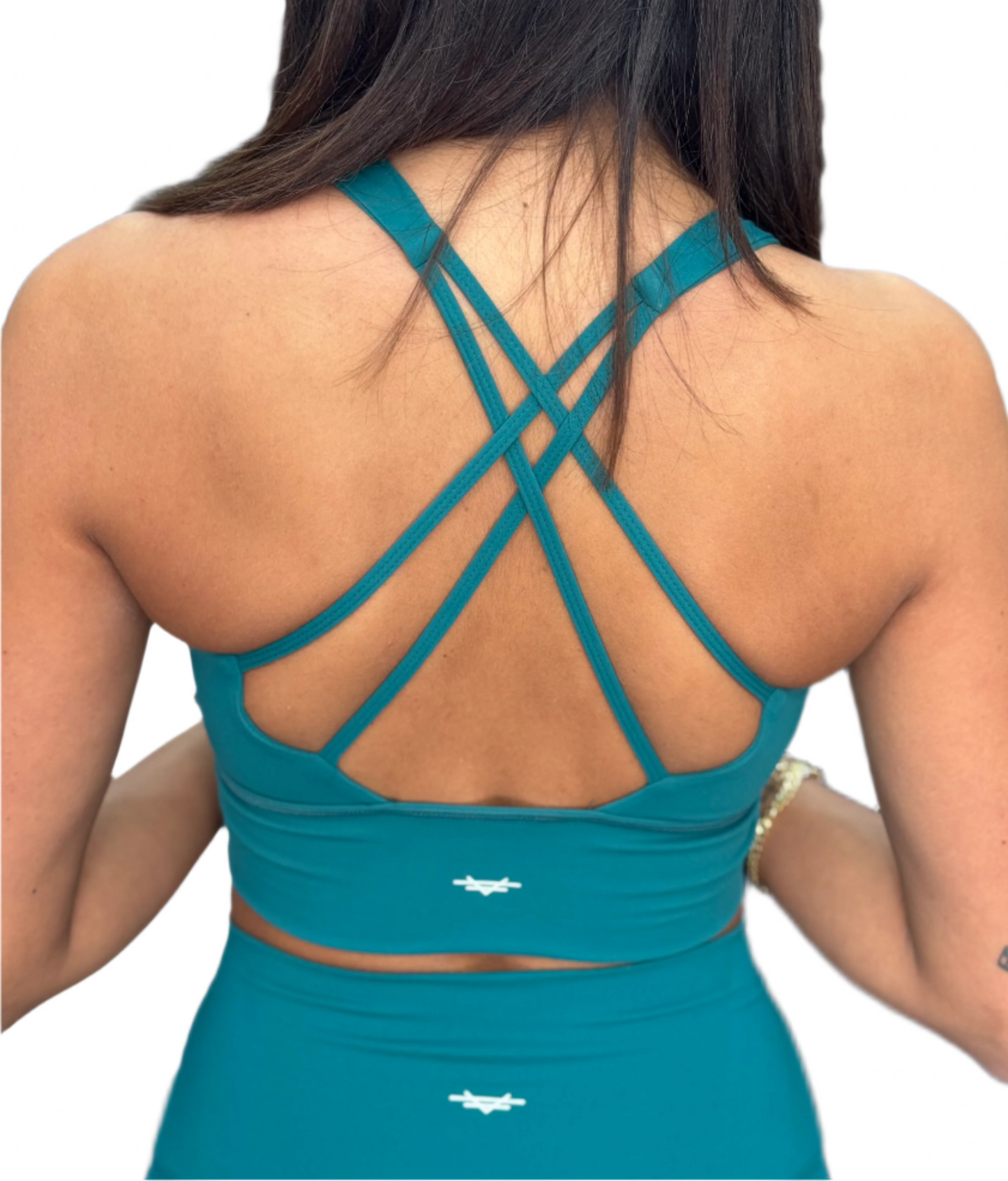 Crisscross Sports Bra - Emerald Isle