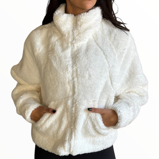 Fuzzy Bear Jacket - White