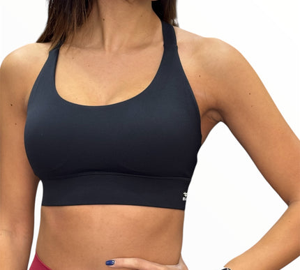 Cutout Adjustable Bra - Black
