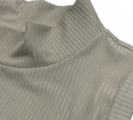 Elite Ribbed High Neck Tank