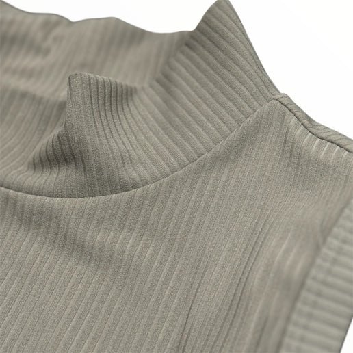 Elite Ribbed High Neck Tank