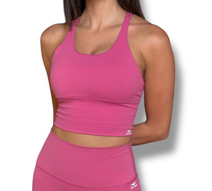 Power Lines Bra - Pink Yarrow