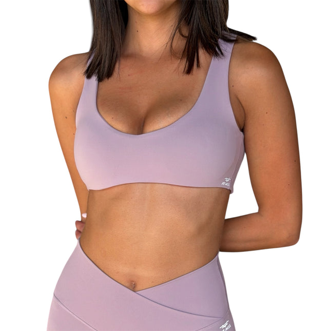 Sculpted Open-Back Bra