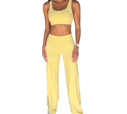 High-Waisted Wide-Leg Yoga Pants