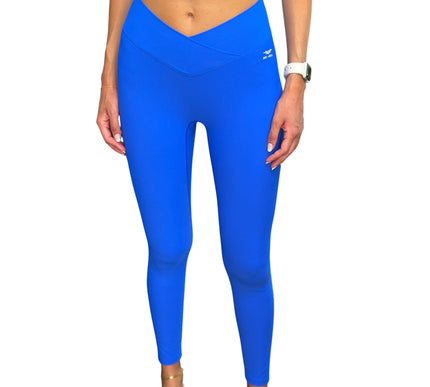 Ribbed Crossover V-Waist Leggings